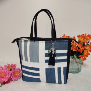 Handbag Square Stripe